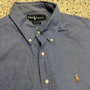 Ralph Lauren Men's Casual Blue Shirt
